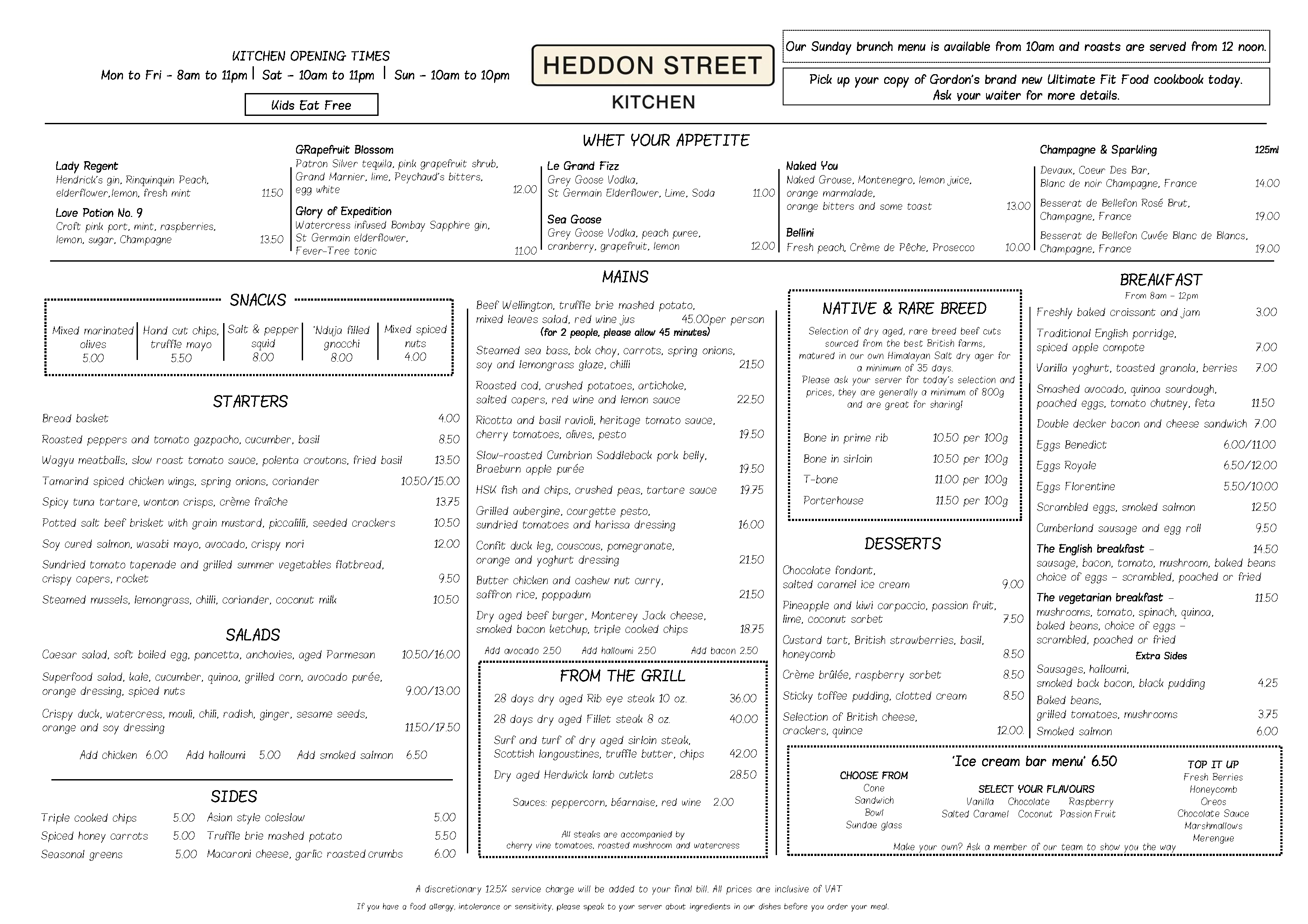 Menus - Heddon Street Kitchen | Gordon Ramsay Restaurants
